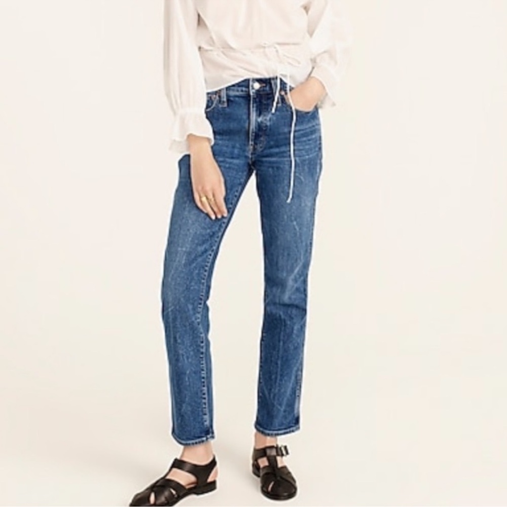 J. Crew Petite 9" Vintage Slim Straight Jean in Catskill Wash (23P)